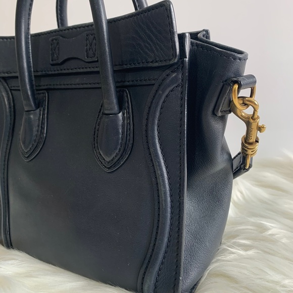 Celine Nano Luggage in Navy blue - Picture 9 of 16